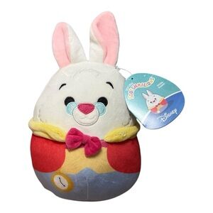 NWT SQUISHMALLOWS DISNEY ALICE IN WONDERLAND WHITE RABBIT PLUSH